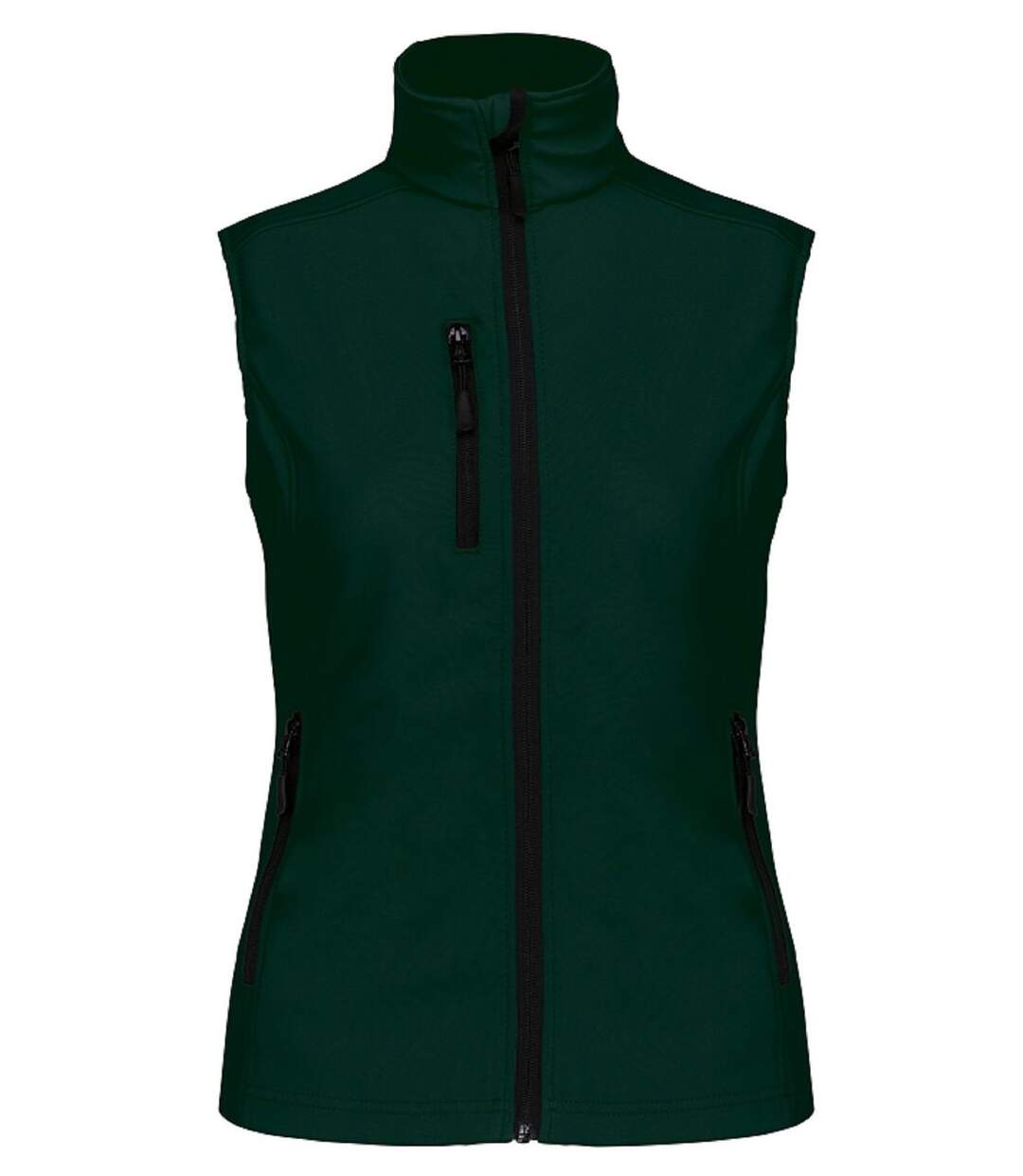 Bodywarmer softshell - gilet sans manches - K404 - vert bouteille - Femme