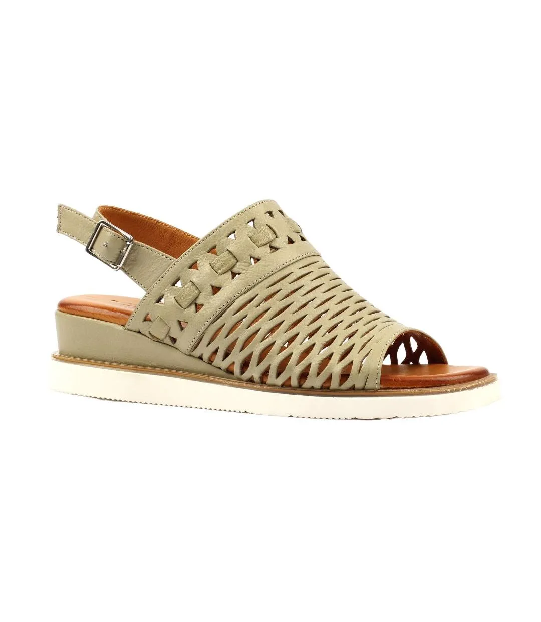 Sandales Hailey Femme Vert Kaki Lunar-1