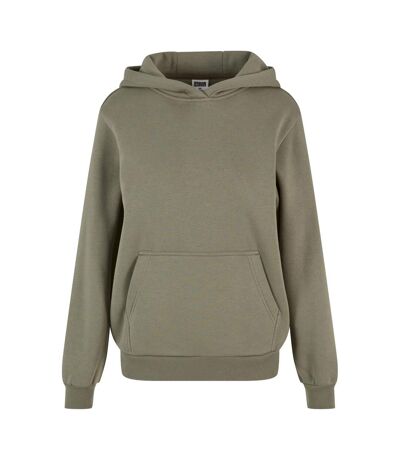 Sweat À Capuche Femme Vert Kaki Clair Urban Classics