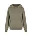 Sweat À Capuche Femme Vert Kaki Clair Urban Classics-1