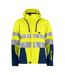 Mens Softshell Hi-vis Jacket Yellow Navy Projob-1