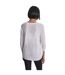 Womens/ladies Waffle Slim 3/4 Sleeve T-shirt White DKNY-3