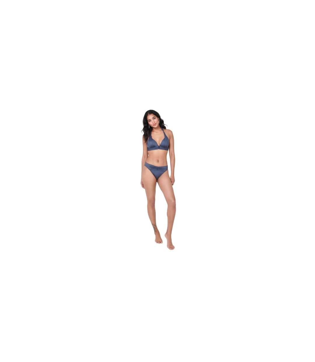 Womens/ladies Sophisticated Bikini Top Pewter Biba-1
