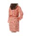 Robe beige/orange femme vila vilola-2