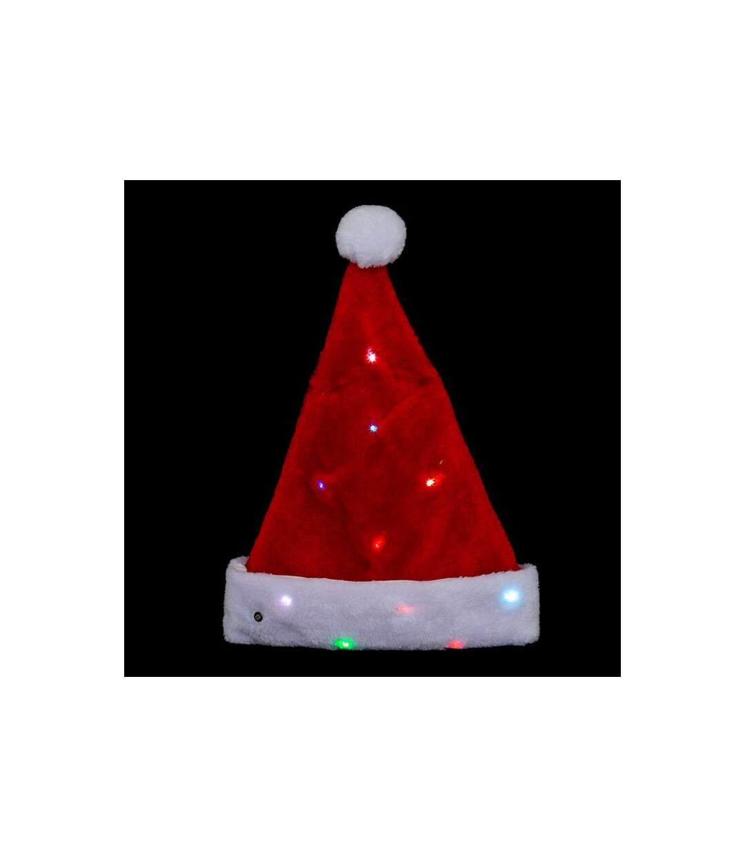 Chapeau de Noël Adulte Led 41cm Rouge-2