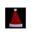 Chapeau de Noël Adulte Led 41cm Rouge-2