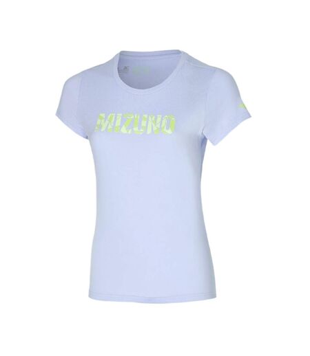 T-shirt Bleu Femme technique Mizuno Athletic