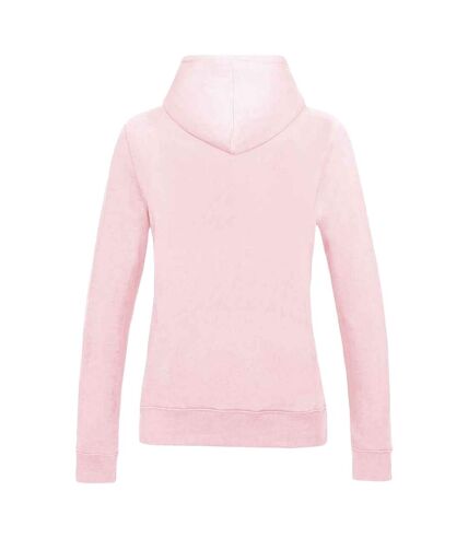 Sweat à capuche college femme rose clair Awdis Awdis