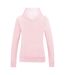 Sweat à capuche college femme rose clair Awdis Awdis