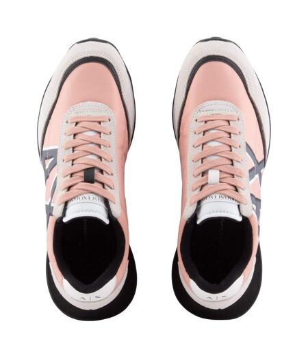 Baskets Femme Blanc Noir Rose Armani Exchange