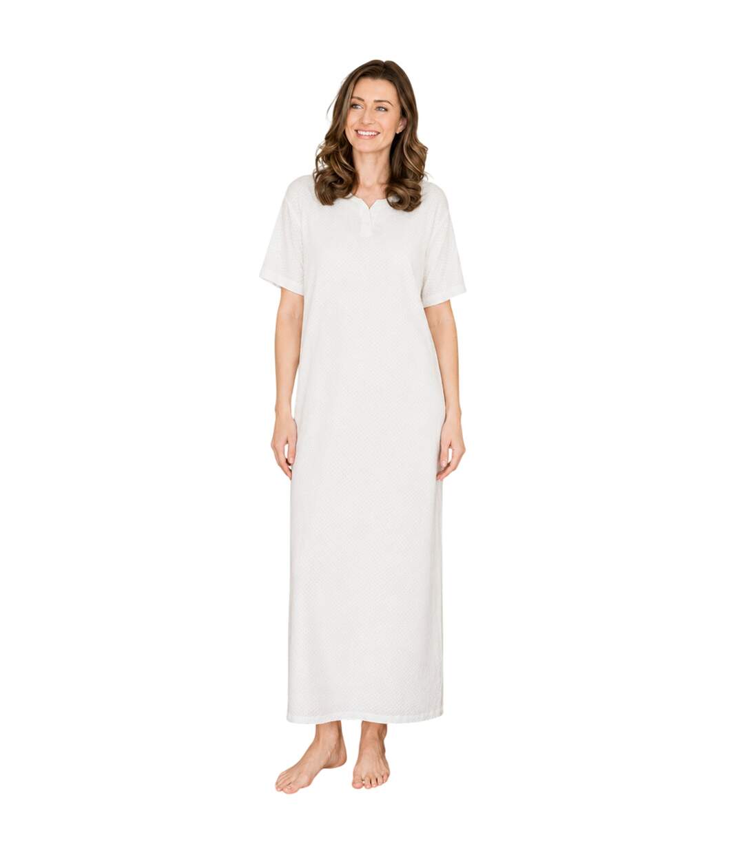 Chemise De Nuit Femme Crème Camille-1