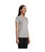 T-shirt Crusader Femme Gris Chiné SOLS-1