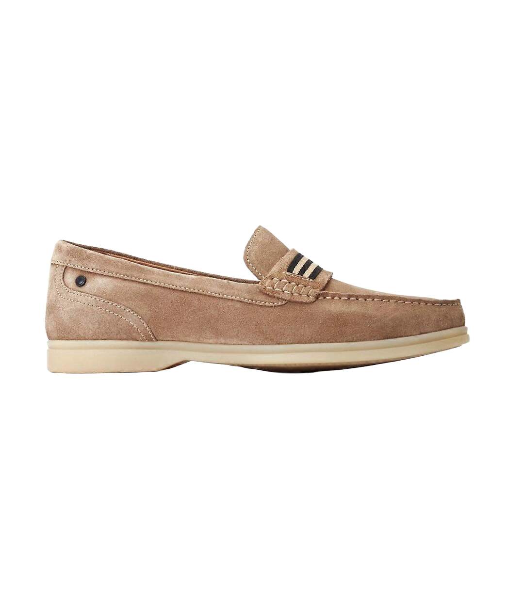 Mens Drum Suede Loafers Sand Base London-3