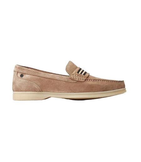 Mens Drum Suede Loafers Sand Base London