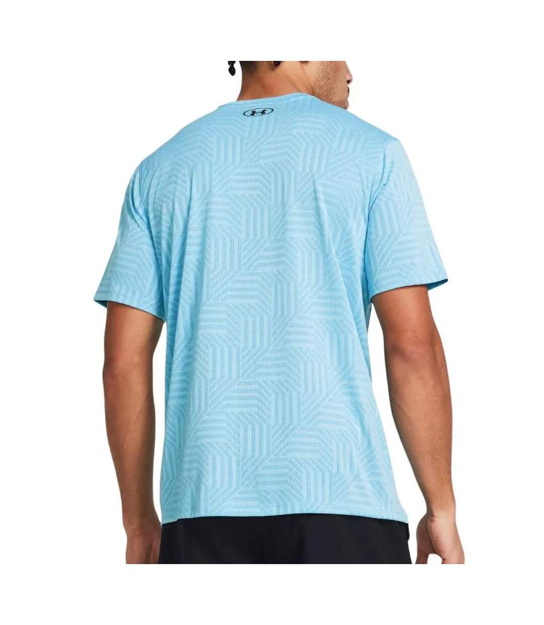 Maillot de sport bleu homme under armour ua tech geotessa-2