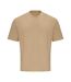 Unisex adult 100 oversized t-shirt desert sand Awdis