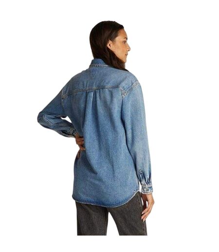 Chemise Manches Longues Femme Bleu Clair Tommy Jeans