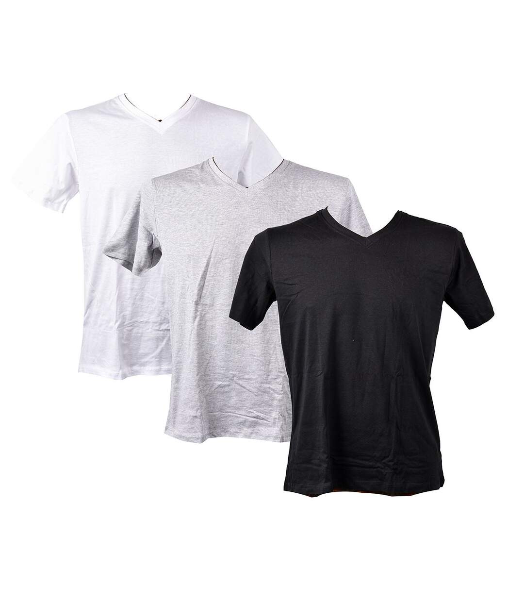 T shirt homme CHRISTIAN LACROIX en Coton Confort et Qualité Pack de 3 T Shirts Col V 0130-1