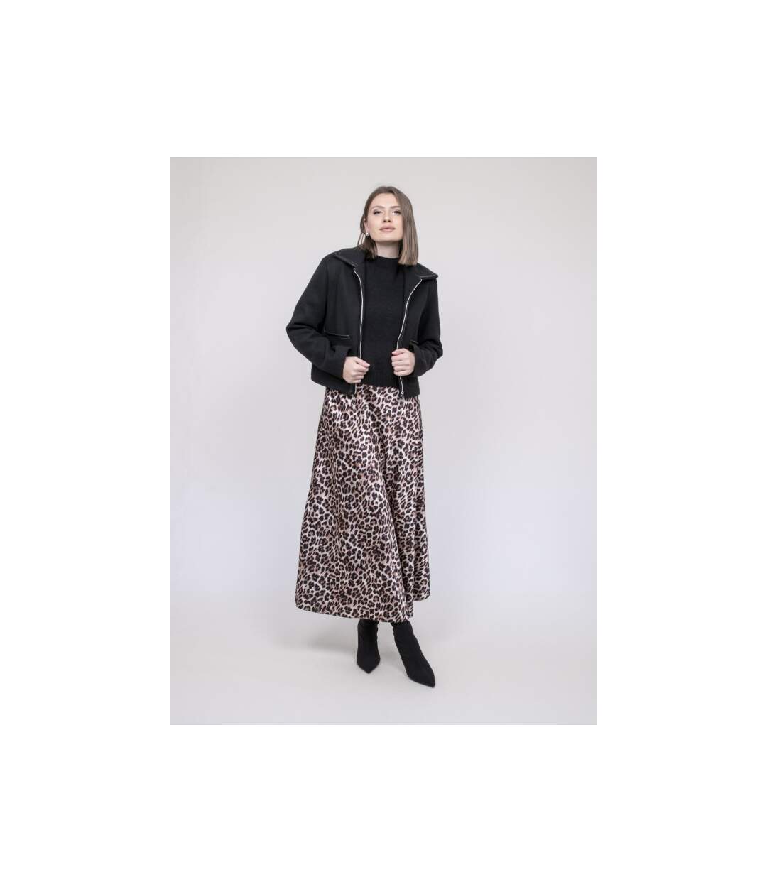 Blouson avec détails similicuir UZELLE - Dona X Lisa-4