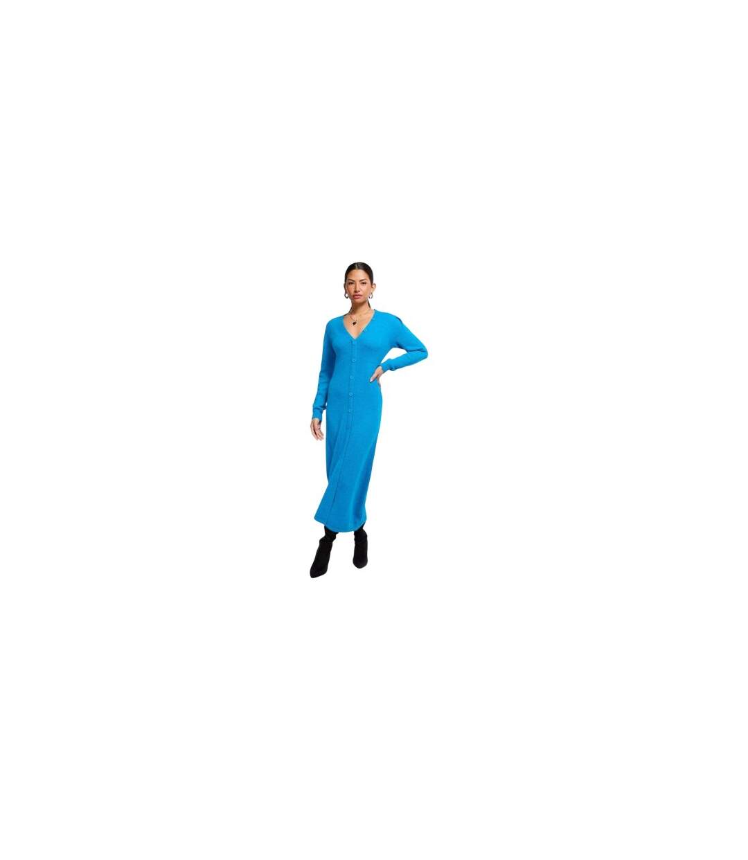 Robe Pull Femme Bleu Little Mistress-1