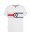 T-shirt Motif/style Bande Cible Homme Blanc Lambretta-1