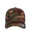 Casquette Trucker Motif/style Camouflage Bois Noir Flexfit-1