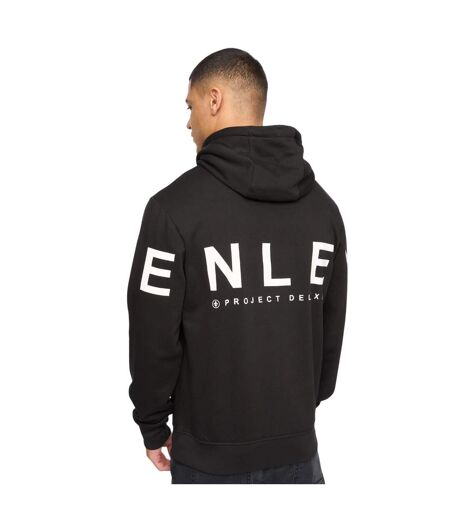 Mens Hensleeve Hoodie Black Henleys