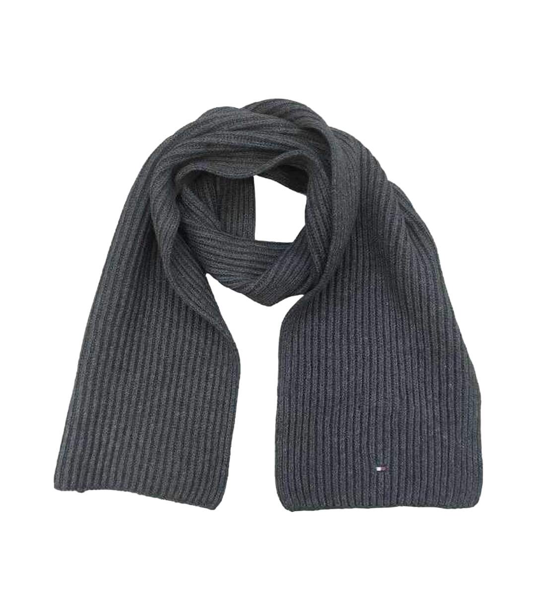 Childrens/kids Block Mini Scarf L-xl Navy Blue Tommy Hilfiger-1