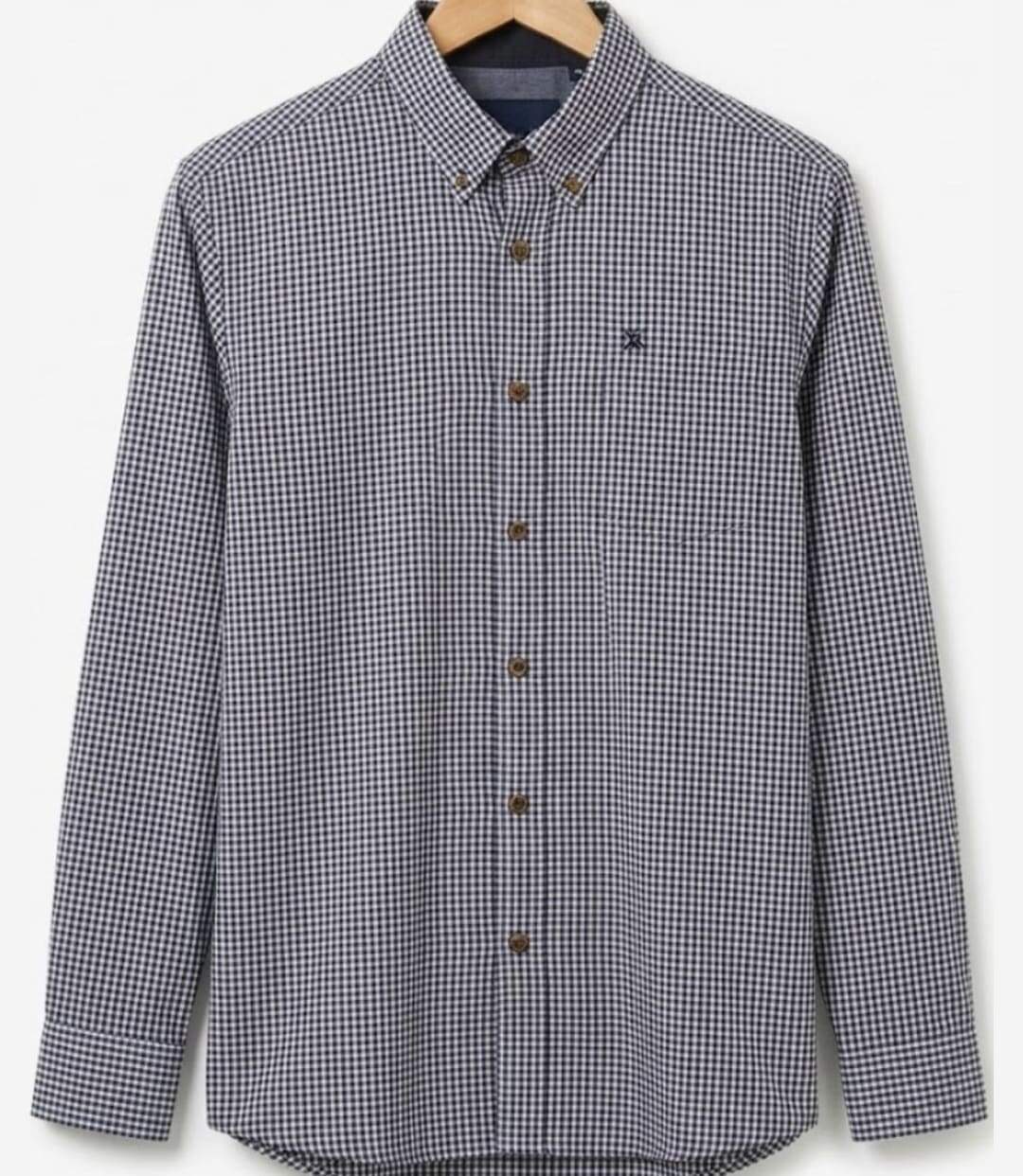 CHALLENGER TACOTI1 — Chemise à carreaux manches longues bleu et noir : chaleur naturelle et coupe confort-2