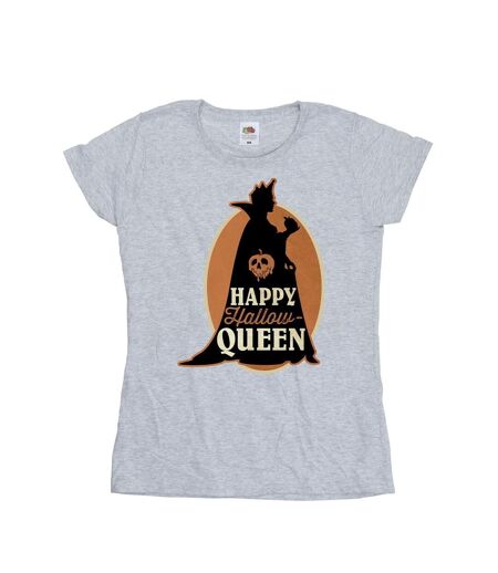 Disney T-shirt en coton Femmes/Dames Villains Hallow Queen (Gris sportif) - UTBI44563