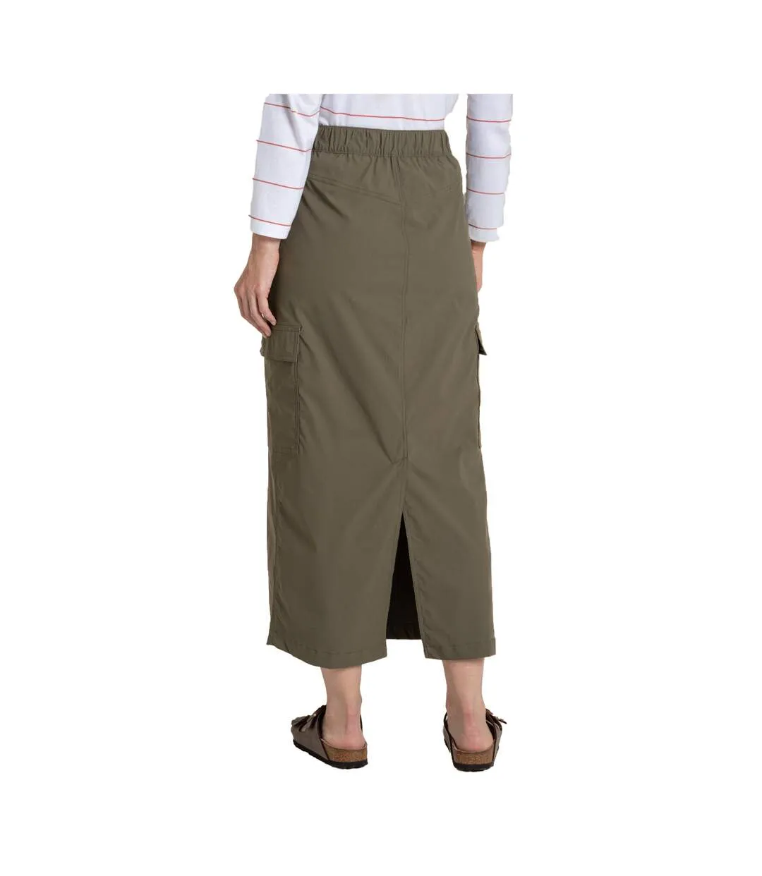 Womens/ladies Pro Nosilife Midi Skirt Wild Olive Craghoppers-3