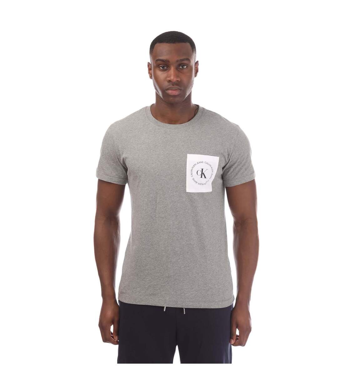 T-shirt Homme Gris Calvin Klein-1