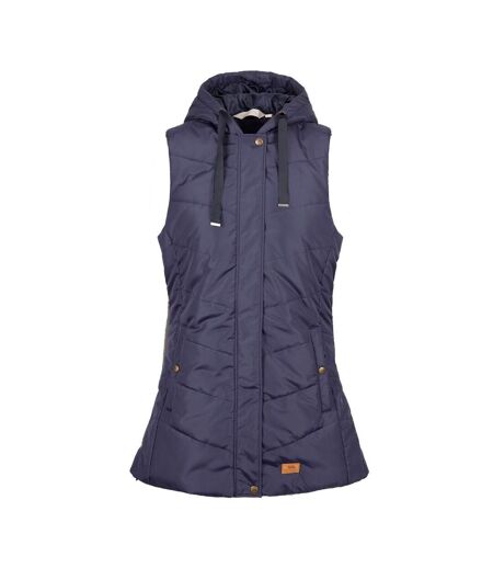 Womens/ladies Juniper Padded Gilet Navy Trespass