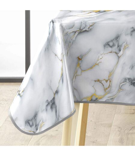 Nappe Toile Cirée Marquina 140x240cm Gris