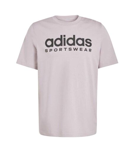 Mens Logo Single Jersey T-shirt Blue Adidas