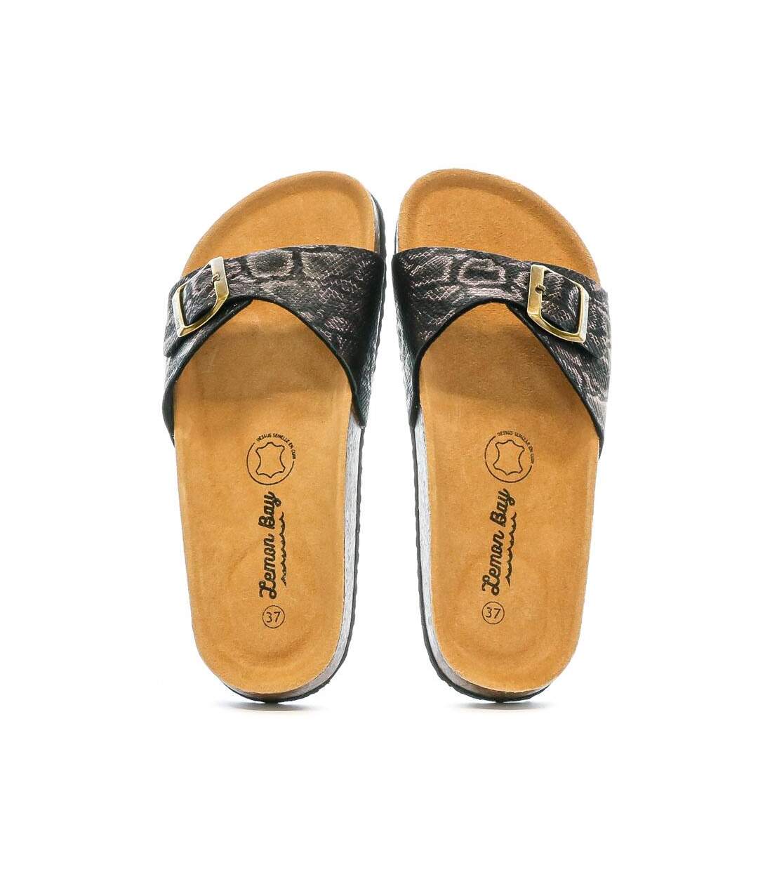 Sandales Gris Foncé Femme Lemon Bay Bao - 36-3