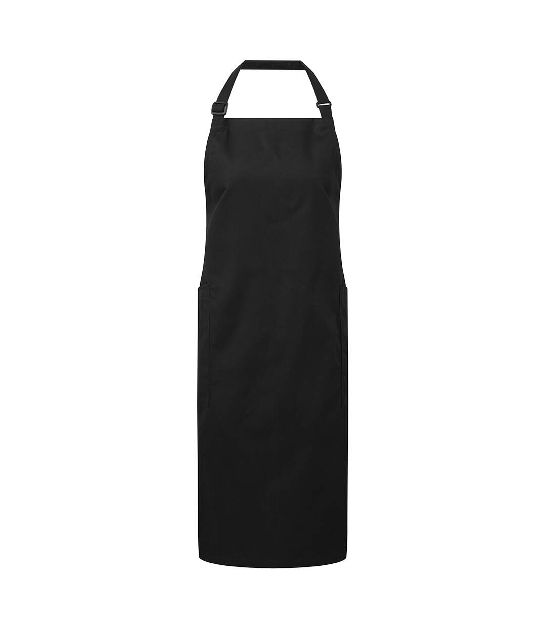 Organic fairtrade certified recycled full apron one size black Premier-1