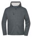 Polaire tricot doublée sherpa - Unisexe - JN1874 - gris métal mélange nature-1