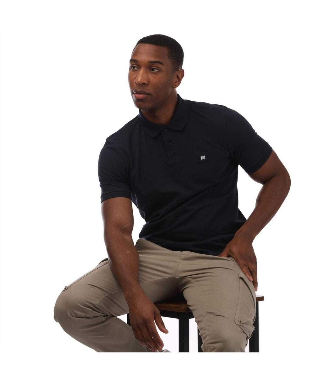 Mens Barnum Cotton Polo Shirt Navy Weekend Offender-1