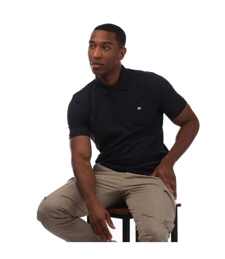 Mens Barnum Cotton Polo Shirt Navy Weekend Offender