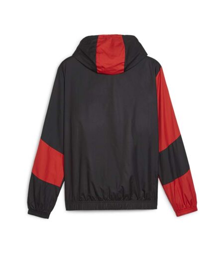 AC milan veste survêtement prematch noir/rouge homme puma 23/24 - s