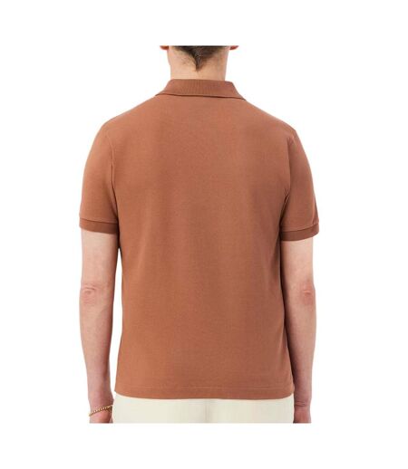 Polo marron homme lacoste polo l.12.12 classic