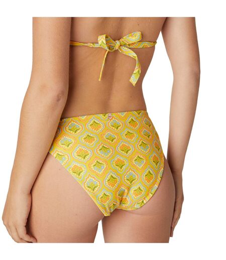 Slip de bain réversible jaune Majolique