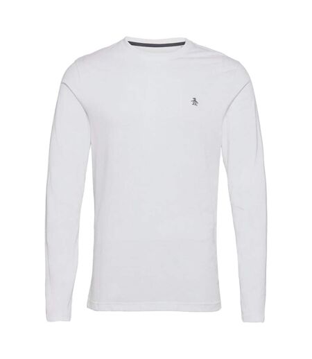 T-shirt Manches Longues Homme Blanc Vif Original Penguin