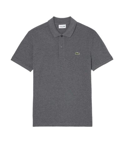 Mens Pique Slim Polo Shirt Grey Lacoste