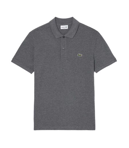 Mens Pique Slim Polo Shirt Grey Lacoste