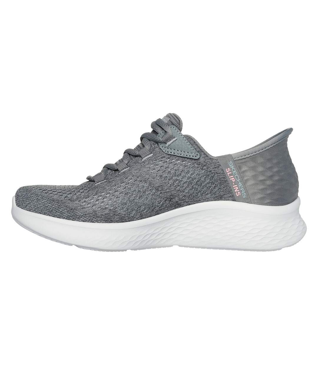 Womens/ladies Skech-lite Pro Natural Trainers Grey Skechers-2