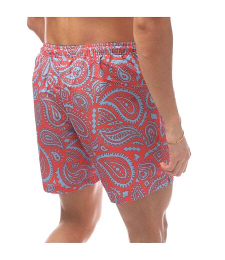 Short De Bain Homme Rouge Bleu Marcelo Burlon