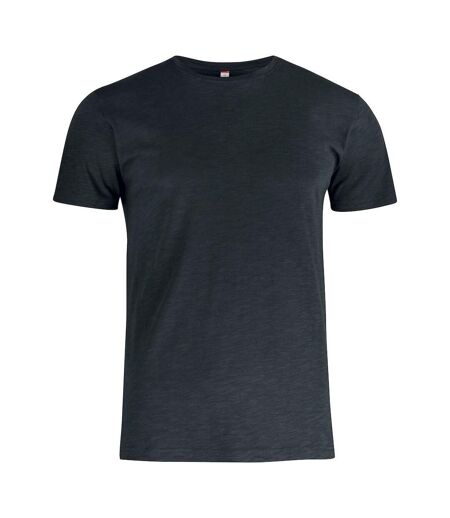 Clique Mens Slub Fitted T-Shirt (Black) - UTUB394
