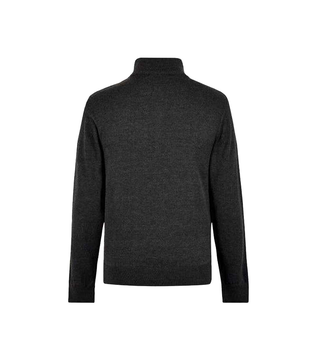 Mens Arundel Quarter Zip Sweater Top Graphite Kustom Kit-2